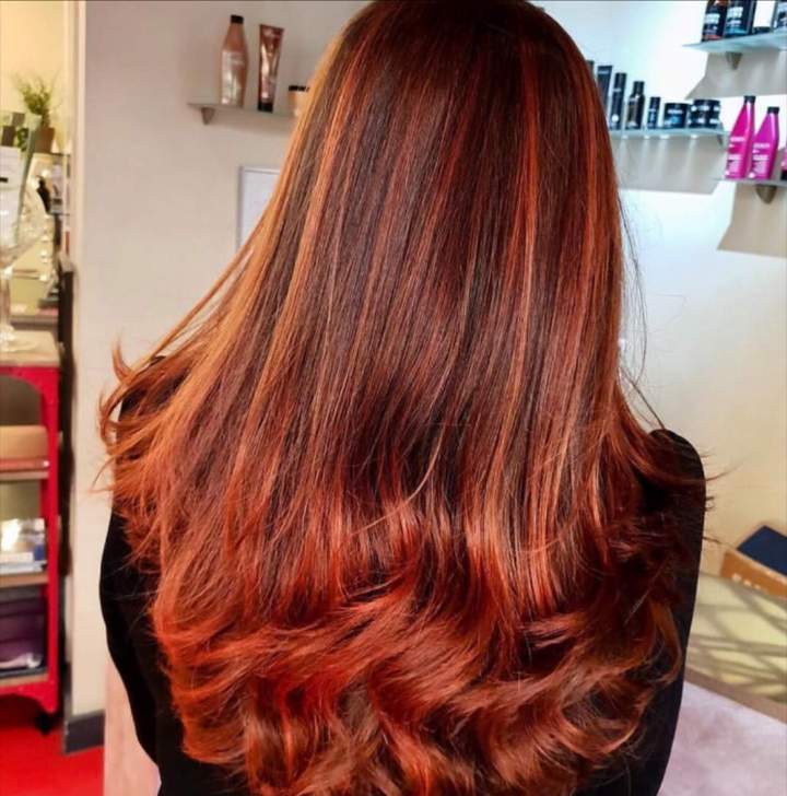 Ombré hair roux Montpellier